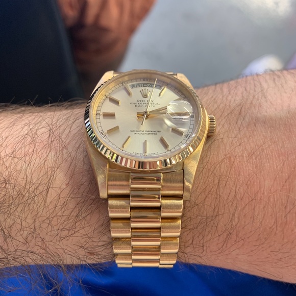 Rolex presidental/day date 18k gold watch - Picture 2 of 9